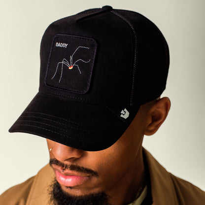 Bold Suede Spider Void Black